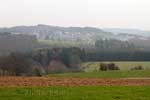 Het uitzicht over de Ardennen bij Sart-Custinne in België