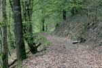 Het wandelpad tussen Vresse-sur-Semois en Membre in de Ardennen in België