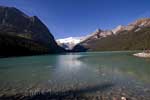 Het uitzicht op Lake Louise in Banff National Park in Canada