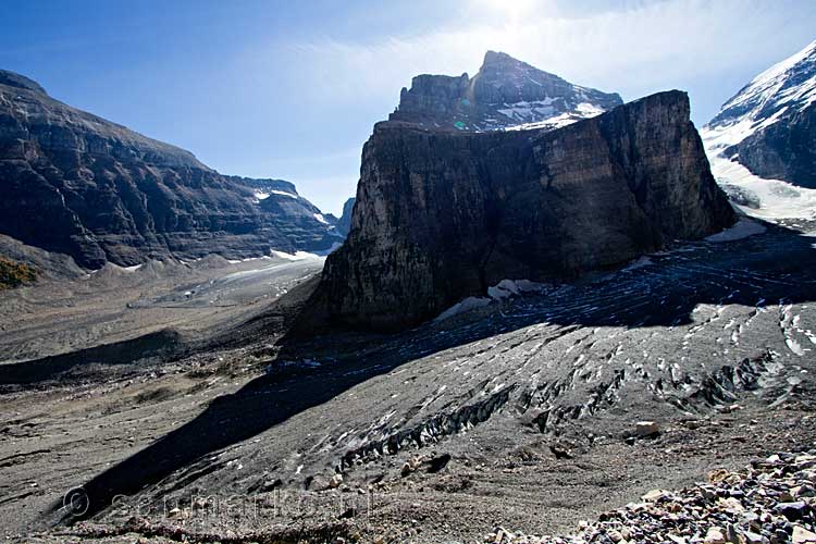 De Fairview Glacier bij Lake Louise in Alberta in Canada