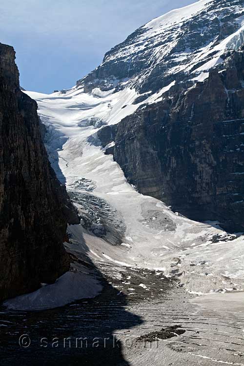 De Victoria Glacier in Banff National Park in Canada