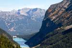 Uitzicht op Lake Louise tijdens de wandeling in Banff NP