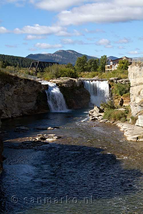 De Lundbreck Falls bij de Crownsnest Highway tussen Waterton NP en Fernie