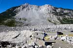 De immense Frank Slide in Alberta in Canada aan de Crowsnest Highway