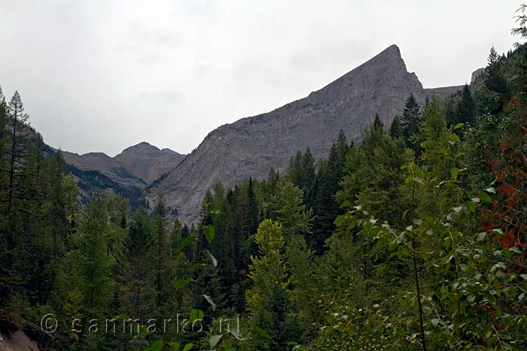 The Three Sisters bij Fernie in British Columbia in Canada