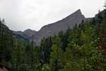 The Three Sisters bij Fernie in British Columbia in Canada