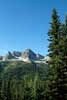 De Lizard Range gezien vanaf het Tamarack Trail bij Island Lake