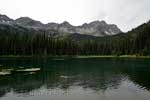 Island Lake vanaf de Lake en Fir Trail bij Fernie