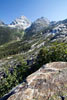 Aan het einde van de Glacier Crest Trail een schitterend uitzicht over Glacier NP