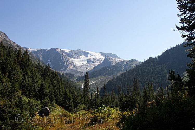 Vanaf het wandelpad nog een mooi uitzicht over de Asulkan Valley in Glacier NP