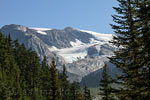De Youngs Peak in Glacier NP gezien vanaf de Asulkan Valley Trail