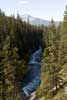 Het uitzicht vanaf het bovenste wandelpad over Maligne Late en Jasper NP