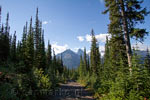 Het uitzicht vanaf het wandelpad naar Chester Lake in Kananaskis Country