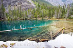 Een mooi uitzicht op Grassi Lakes in Kananaskis Country bij Canmore