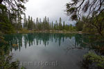 Sommige meren bij Grassi Lakes zijn minder blauw