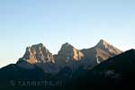 De Three Sisters bij Canmore in Canada