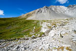 Een mooi uitzicht over de rosten rondom Ptarmigan Cirque in Kananaskis Country