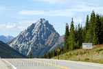 Vanaf Highwood Pass het uitzicht op Gap Mountain