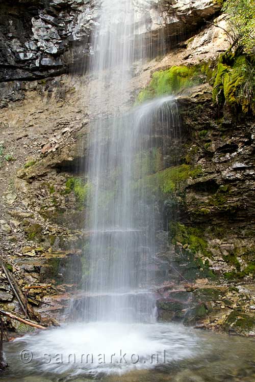 De Troll Falls bij Kananaskis Village in Alberta in Canada