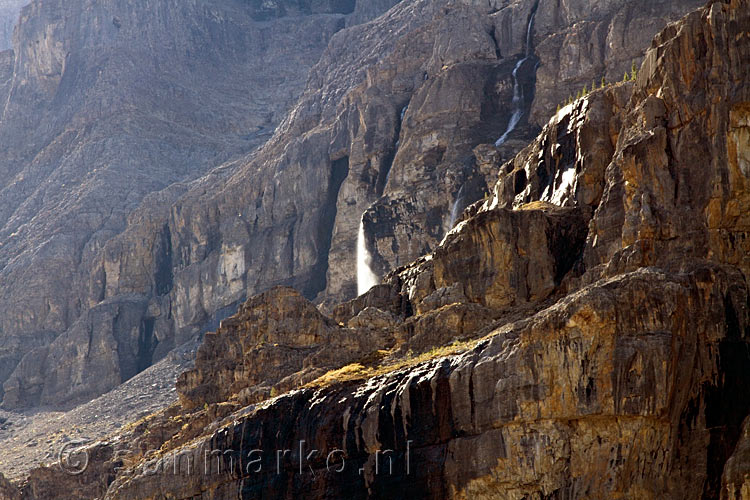 De grillige rotsen rondom de Stanley Glacier in Kootenay National Park