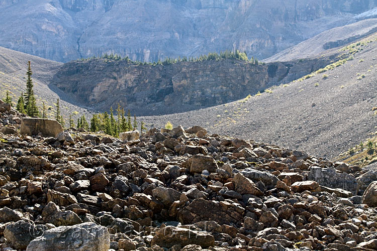 De grillige natuur van de vallei van Stanley Glacier