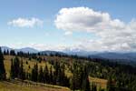 Het uitzicht vanaf de Heather Tral over Manning Provincial Park