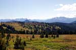 Vanaf het Heather Trail het uitzicht op Manning Provincial Park