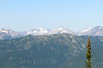 Het uitzicht over de Rocky Mountains bij Mount Revelstoke National Park bij Revelstoke