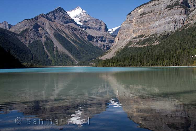 Nog een mooi uitzicht vanaf de picknickplaats bij Kinney Lake