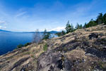 Het wandelpad naar Francis Point aan de Sunshine Coast bij Sechelt