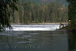 Uitzicht op het uitzichtpunt van de Skookumchuck Narrows bij de Sechelt Inlet