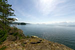 Vanaf Francis Point het uitzicht over de Sunshine Coast in Canada