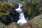 De Little Qualicum Falls in de Little Qualicum River op Vancouver Island