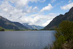 Uitzicht op Buttle Lake in Stathcona Prov. Park op Vancouver Island