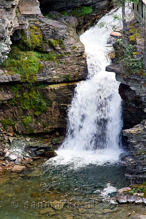 De Blakiston Falls in Waterton Lakes National Park in Canada
