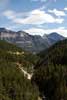 Een mooi uitzicht over Waterton Lakes National Park en Vimy Peak