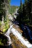 Aangekomen bij de Silvertip Falls in Wells Gray Provincial Park in Canada