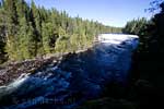 De Dawson Falls in de Clearwater River in Wells Gray Provincial Park