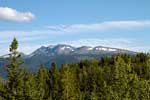 Trophy Mountain gezien vanaf de Green Mountain bij Clearwater in Canada