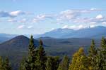 Vanaf Green Mountain het uitzicht over Wells Gray Provincial Park