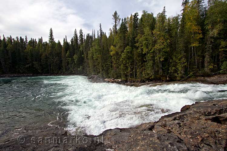 Vanaf Bailey's Cute het uitzicht op de Clearwater River