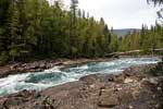 Een snelstromende Clearwater River in Wells Gray Provincial Park