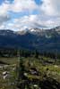 De Black Tusk gezien van de Blackcomb Mountain bij Whistler