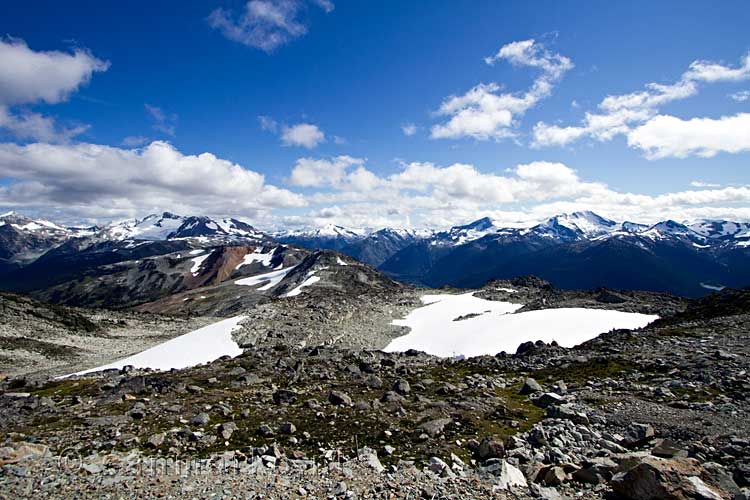 Een wandeling met uitzichten op de Whistler Mountain bij Whistler