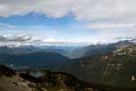 Het uitzicht over het dal van Whistler in Canada