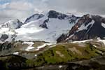 Een van de vele gletsjers bij de Whistler Mountain in Canada