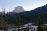 Wapta Mountain bij de Takakkaw Falls in Yoho National Park in Canada