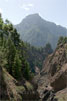 Barranco Bombas de Agua en Pico Bejanado vanaf het wandelpad door de Caldera de Taburiente