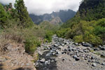 De Rio Taburiente tijdens de wandeling in de Caldera de Taburiente op La Palma