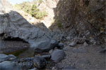 Het wandelpad door de Barranco de las Angustias in de Caldera de Taburiente op La Palma